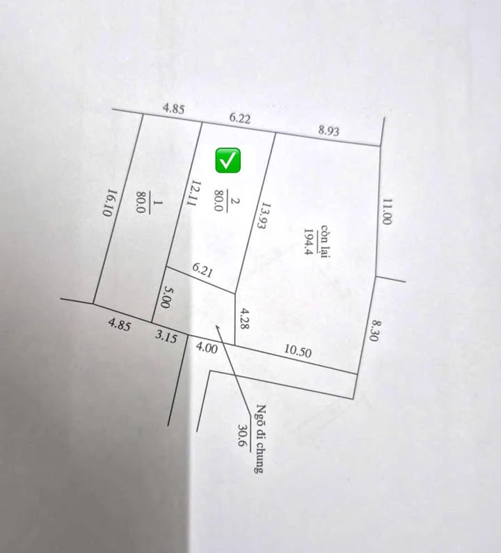 Đất nền Thống Nhất, Thường Tín 80m² - Giá đầu tư hấp dẫn chỉ 2x triệu!