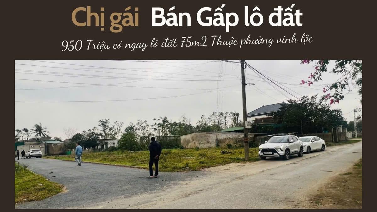 Lô đất Phúc Thọ, Vinh 75m² giá 950 triệu - Bán gấp cho khách thiện chí!
