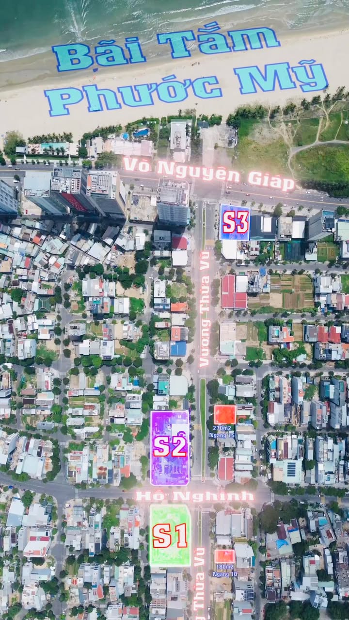 Đất nền Vương Thừa Vũ, Sơn Trà, Đà Nẵng - 180m² giá 50 tỷ - Vị trí đắc địa cạnh bãi tắm!