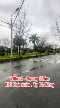 Đất nền KDT Hòa Xuân Đà Nẵng 265m² giá 20 tỷ - Lô góc 2 mặt tiền cực đỉnh!