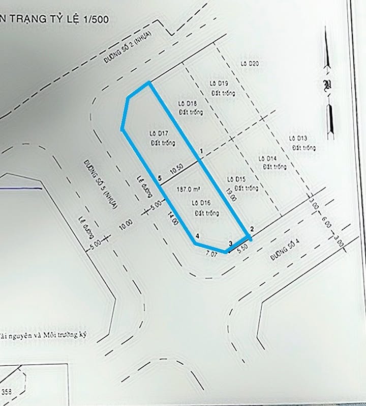 Bán đất biệt thự đường Tam Đa, Trường Thạnh, Quận 9, 187m² - Vị trí lô góc thoáng mát!