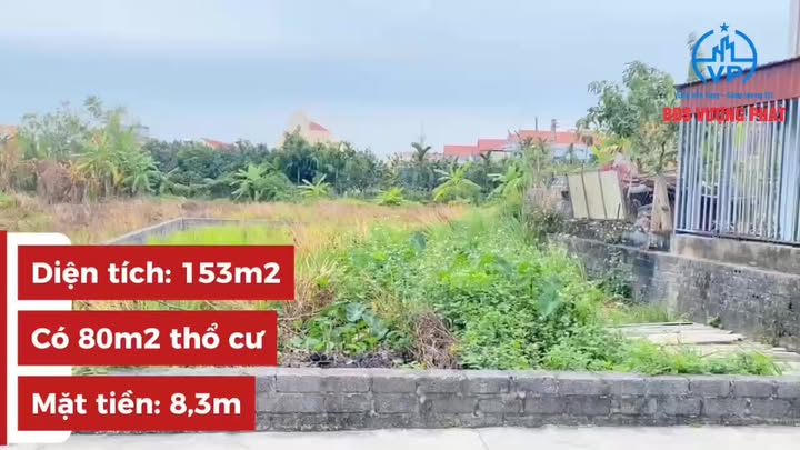 Đất nền đẹp tại Thôn Trung Linh, Xuân Trường 153m² - Mặt tiền 8,3m, giá thỏa thuận!