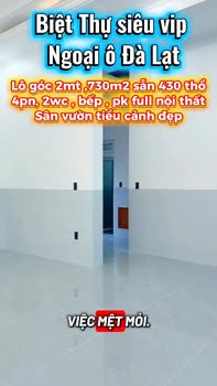 Biệt thự ngoại ô Đà Lạt Nam Ban 726m² giá 3.999 tỷ - Thiết kế hiện đại, không gian nghỉ dưỡng lý tưởng!