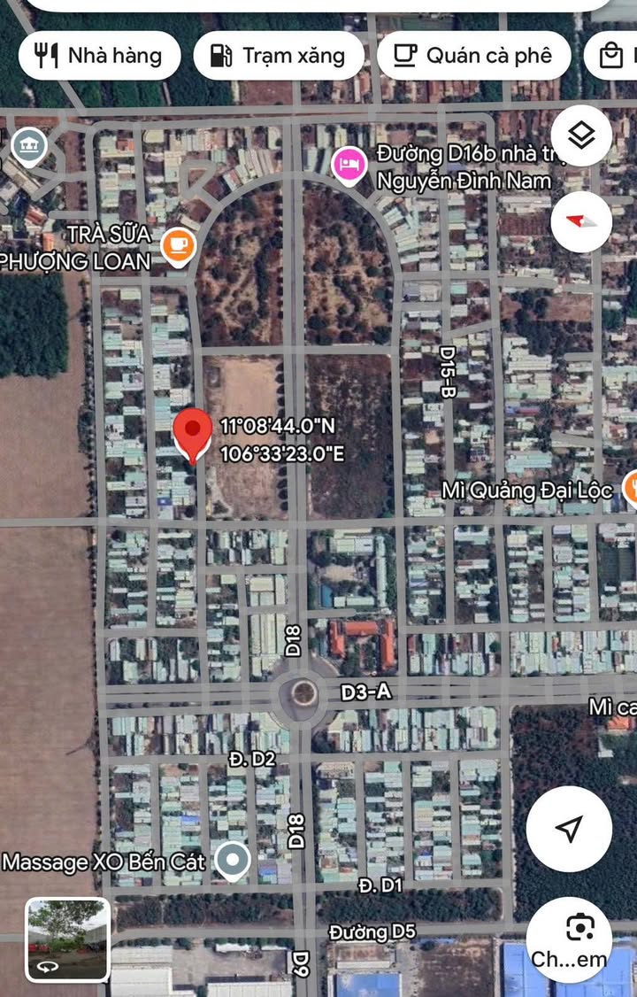 Đất nền Khu dân cư Rạch Bắp Bến Cát 220m² giá 3 tỷ - Đối diện công viên xanh mát!