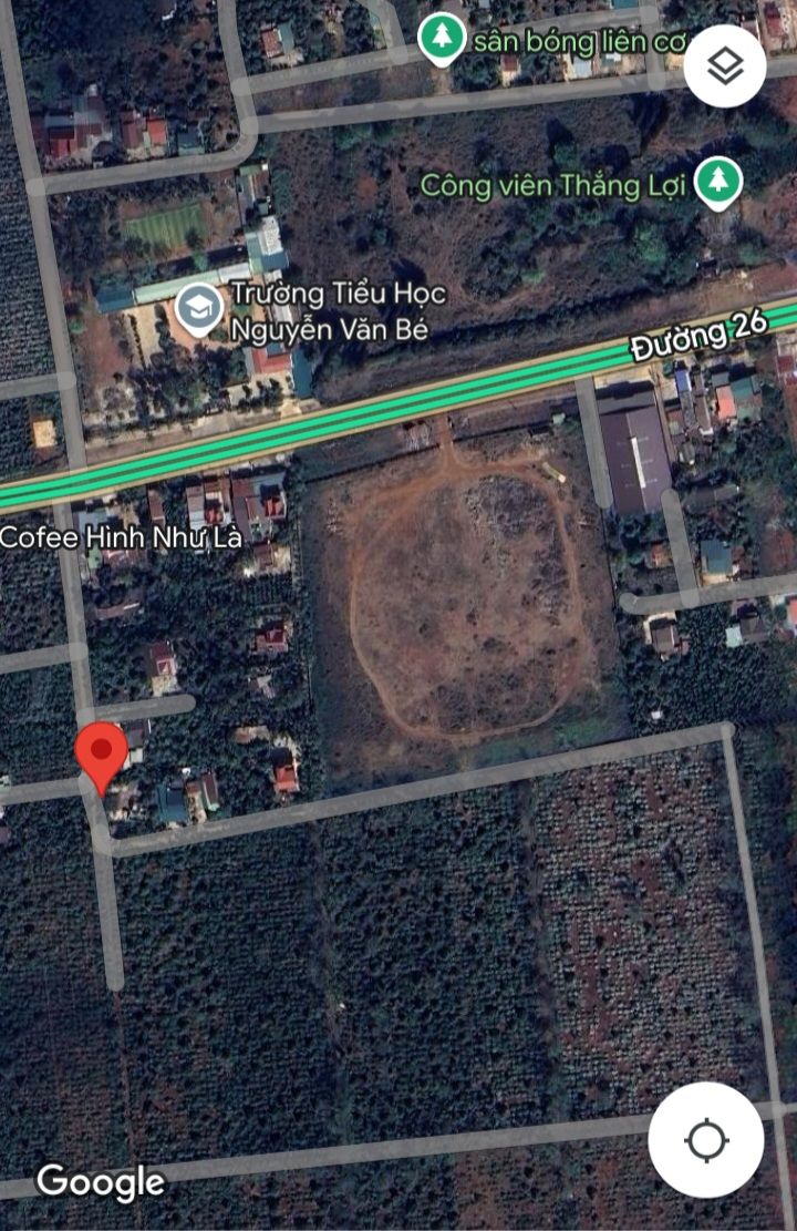 Đất nền tại công viên Thắng Lợi, Krông Pắc 2862m² giá 2 tỷ - Cơ hội đầu tư hấp dẫn!