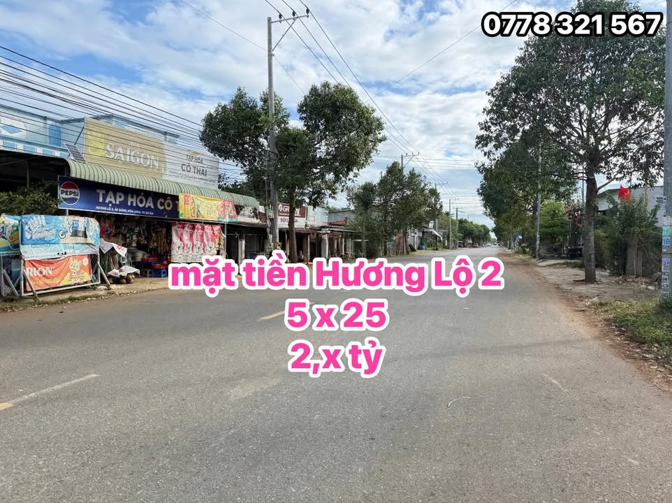 Đất nền Hòa Long Bà Rịa 125m² giá 2 tỷ 450 triệu - Mặt tiền đường Hương Lộ 2