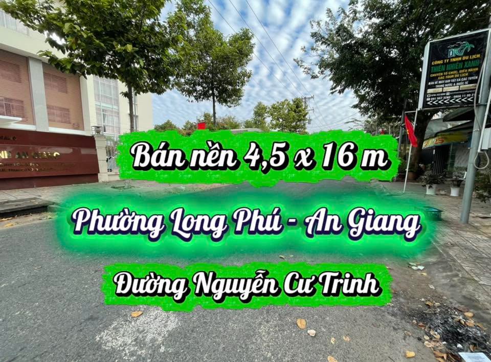 Bán đất nền mặt tiền KDC Long Hưng, Tân Châu, An Giang - Giá chỉ 1.1 tỷ, thương lượng!