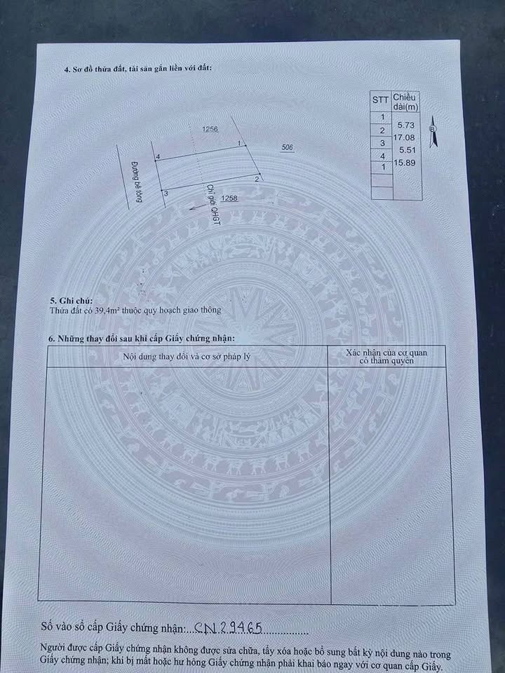 Đất thổ cư mặt tiền liên xã Phước Thuận, Ninh Hòa 93.5m² giá 300 triệu - Cơ hội đầu tư sinh lời!