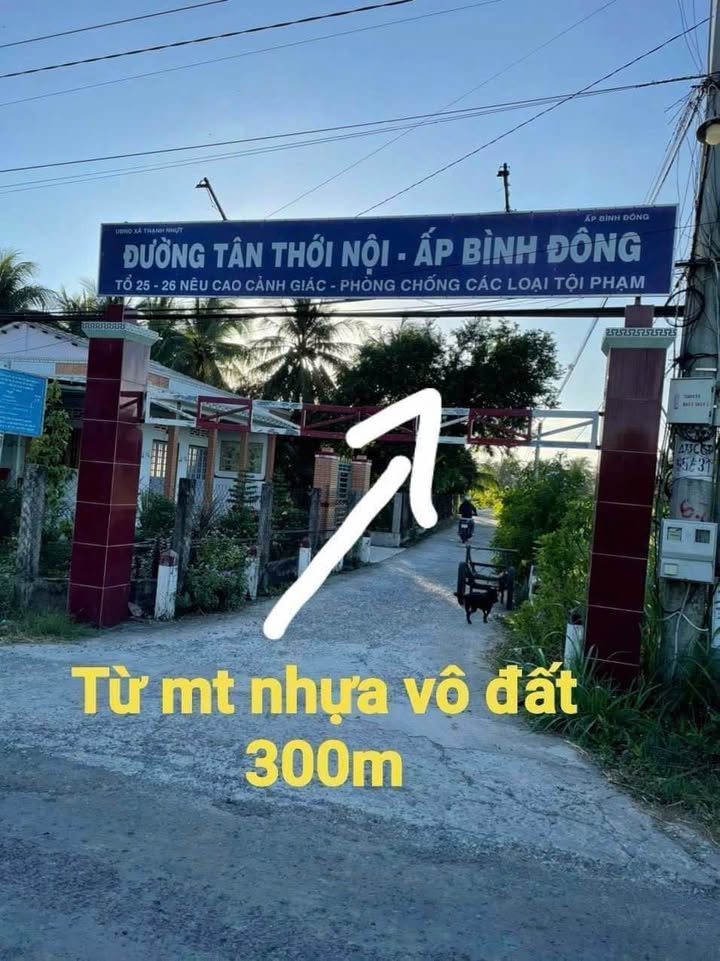 Đất nền 147m² Ấp Bình Đông, Thạnh Nhựt, Gò Công Tây chỉ 320 triệu - Sổ hồng chính chủ!