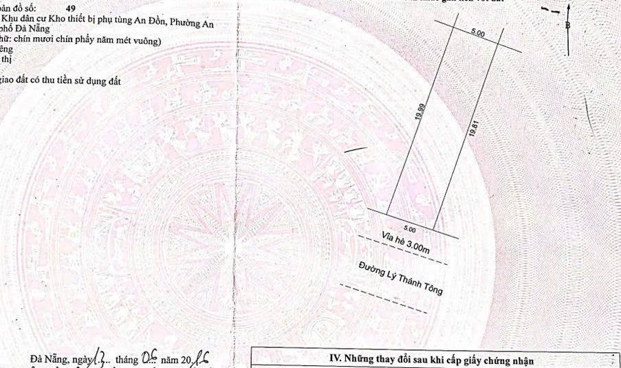 Đất nền mặt tiền đường Lý Thánh Tông, quận Sơn Trà, 200m² giá 37 tỷ - Cơ hội đầu tư lý tưởng!