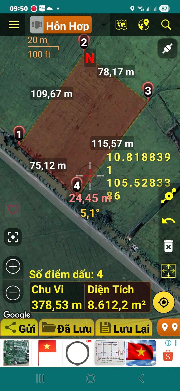 Đất ruộng 8500m² tại ấp Tân Bảnh, xã An Phước, Đồng Tháp - Tiềm năng đầu tư lớn!