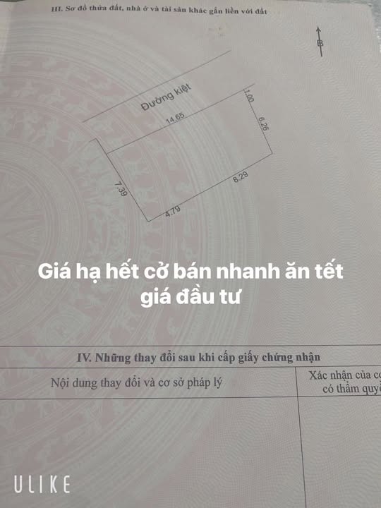 Lô đất 100m² tại kiệt 78/62 Nguyễn Như Đỗ, Đà Nẵng - Giá chỉ 1.85 tỷ, chính chủ bán gấp!