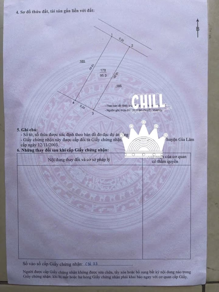 Đất Bồ Đề Long Biên 95m² giá 20.9 tỷ - Tặng giấy phép xây dựng 8 tầng!