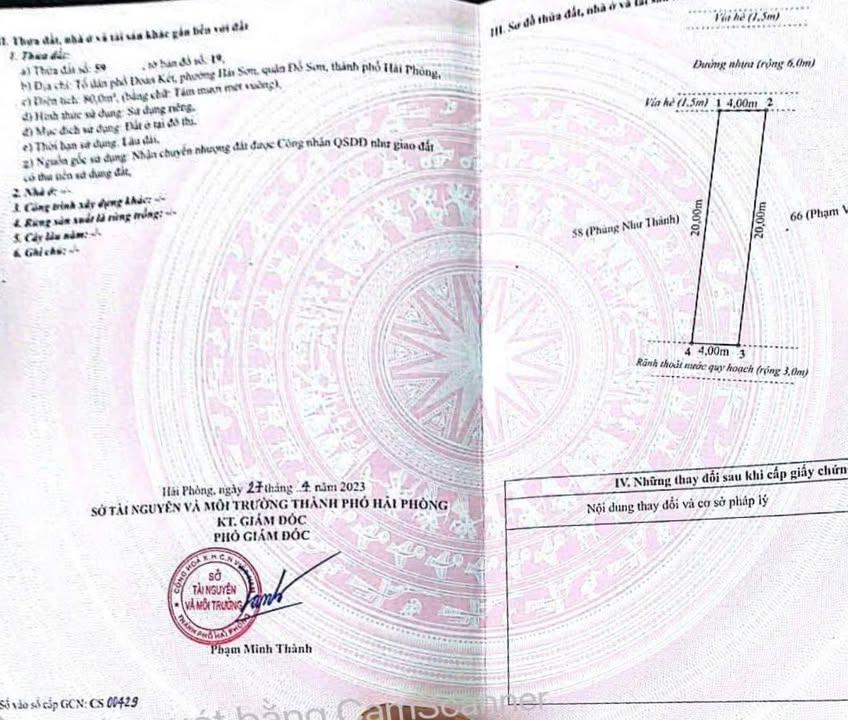 Đất nền tại TDP Đoàn Kết, Hải Sơn, Đồ Sơn 80m² giá 3 tỷ - Vị trí đắc địa, đầu tư sinh lời