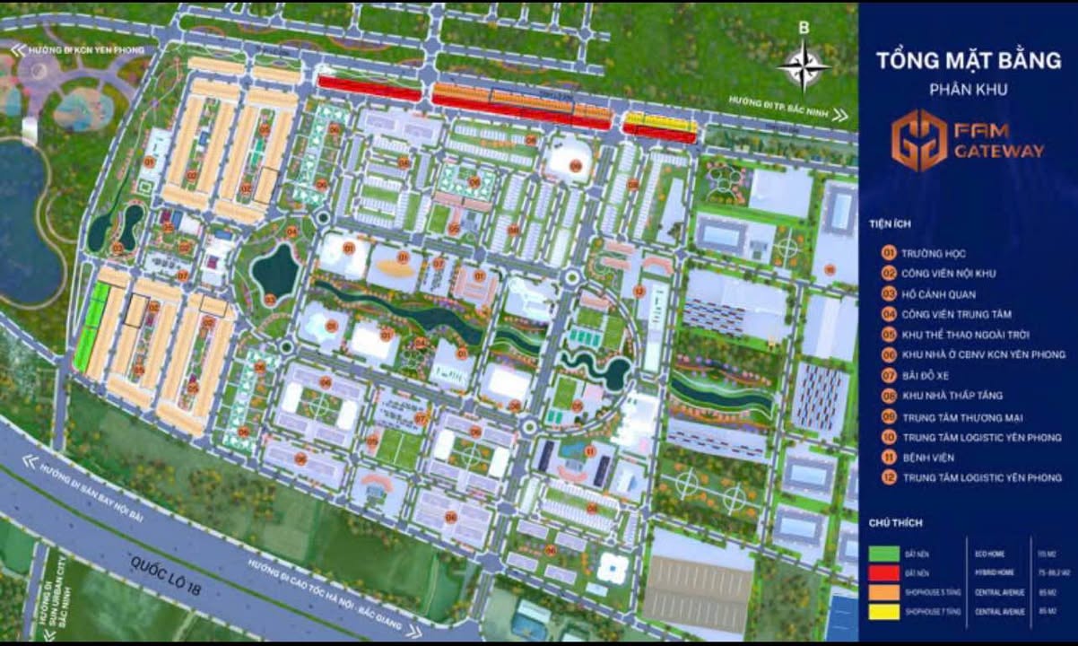 Đất nền Đông Yên Gateway Bắc Ninh 75m² giá 3 tỷ - Lô đẹp, vị trí chọn lọc!