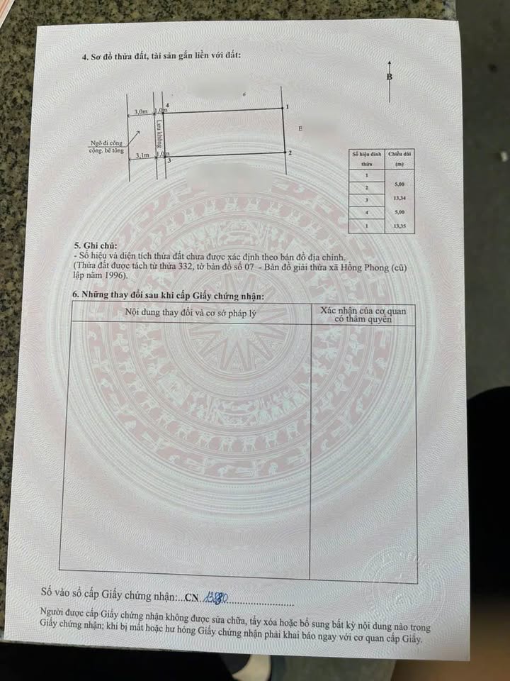 Đất nền Hồng Phong, An Dương, 66m² giá 1 tỷ - Tiềm năng đầu tư hấp dẫn!