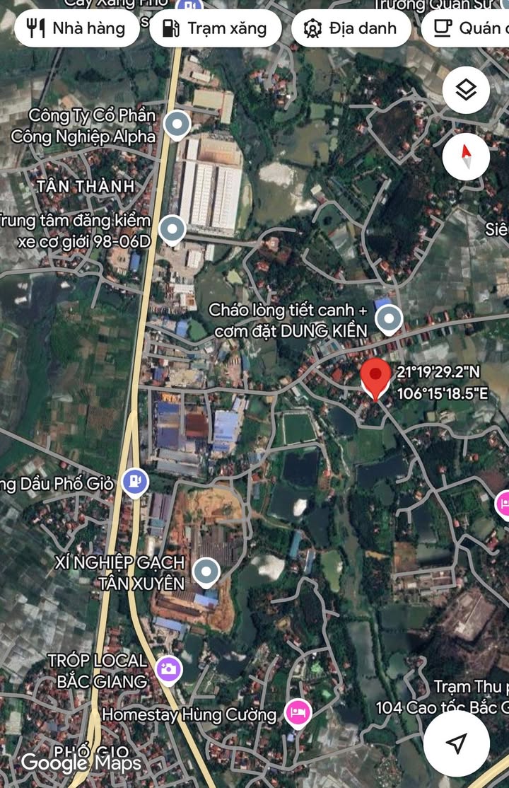 Đất nền Lạng Giang 210m² giá 1.6 tỷ - Gần cụm công nghiệp, đầu tư sinh lời!