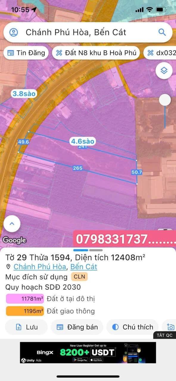 Đất nền mặt tiền QL14, Chánh Phú Hòa, 12.408m² giá 37.224 tỷ - Đầu tư sinh lời hấp dẫn!