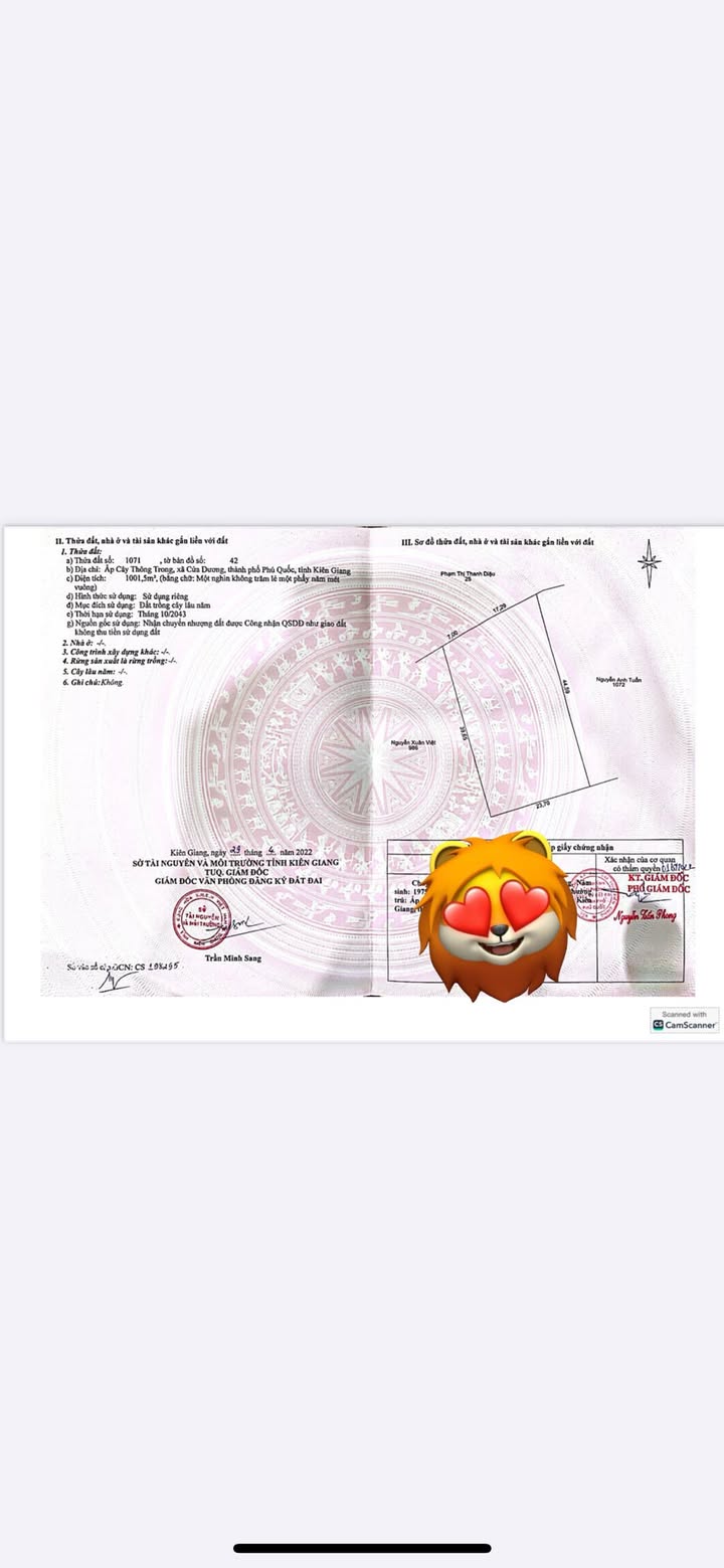 Đất Bến Tràm Phú Quốc 1000m² giá 3.7 tỷ - Đầu tư sinh lời hấp dẫn!