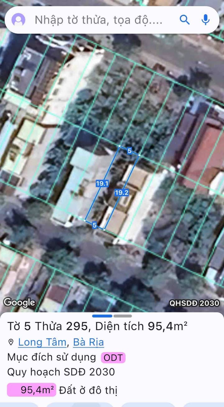 Đất nền Bà Rịa - 95m² giá 2.8 tỷ - Vị trí đắc địa gần chợ và trường học!