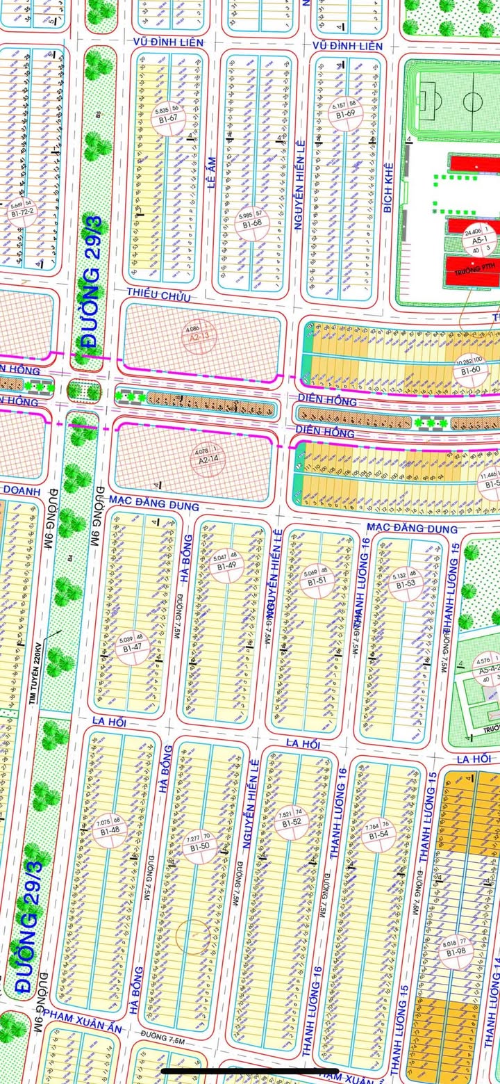 Đất nền góc đường Mạc Đăng Dung, Hòa Xuân 219m² giá 1x tỷ - Cơ hội đầu tư tuyệt vời!