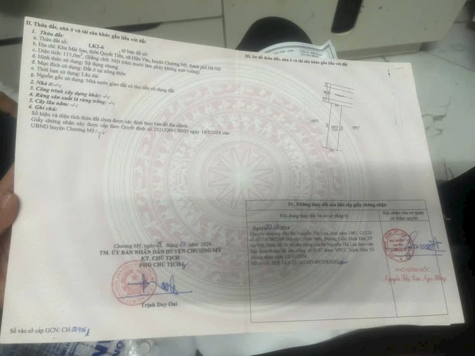 Đất đấu giá Hữu Văn, Chương Mỹ 115m² giá 3 tỷ - Cơ hội đầu tư sinh lời!