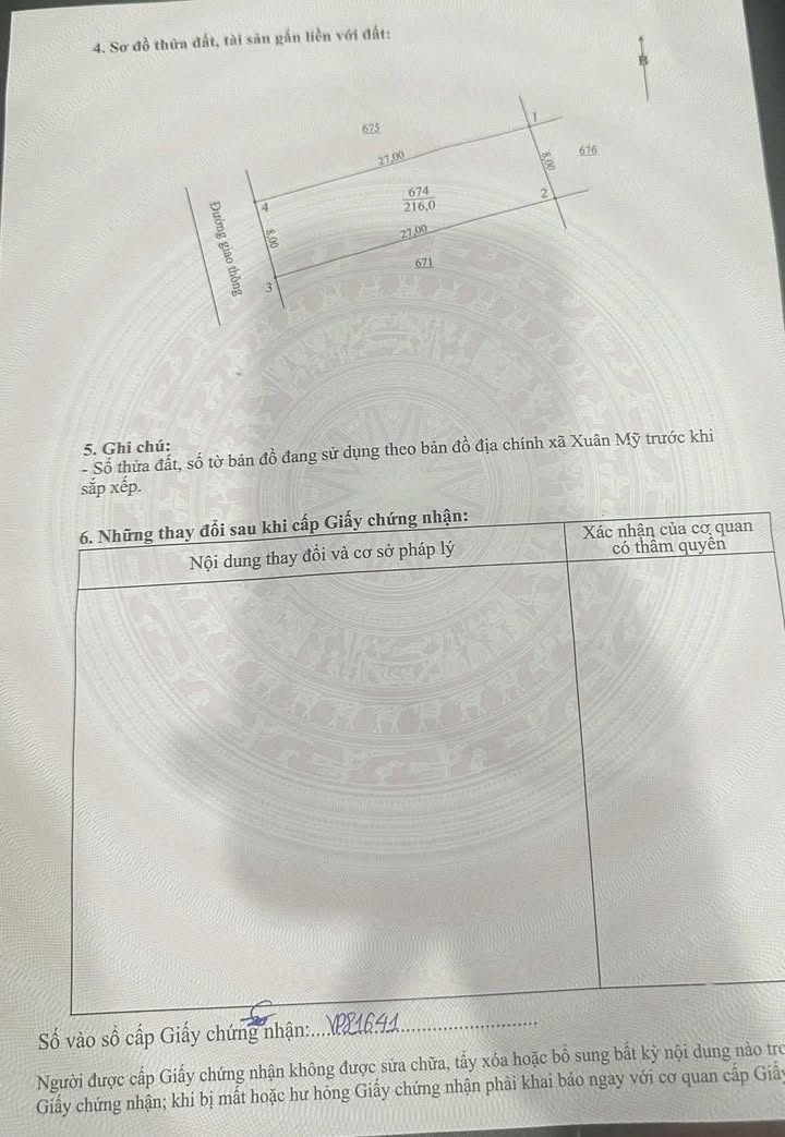 Đất đấu giá Xuân Mỹ Nghi Xuân 216m² - Vị trí đẹp, tiện ích xung quanh