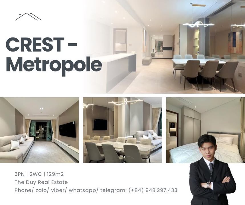 Căn hộ Crest Metropole Quận 2 129m² giá 40 tỷ - Sổ hồng chính chủ!