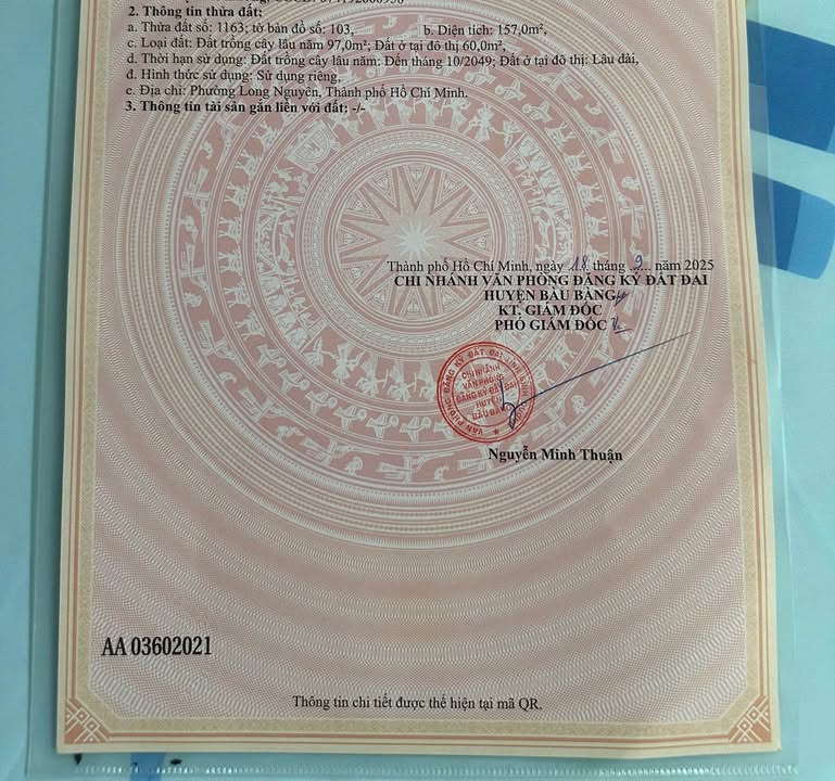 Đất nền An Điền Bến Cát 157.5m² giá chỉ 1.15 tỷ - Đầu tư sinh lời ngay!