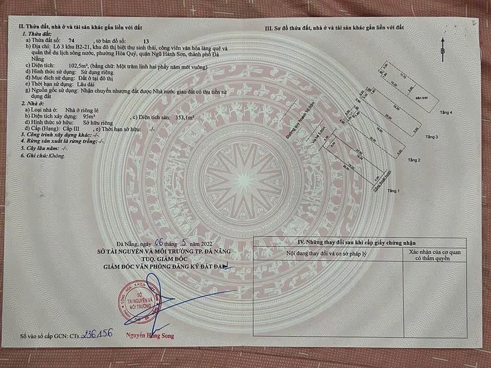 Nhà 4 tầng tại 57 Trương Quang Được, Đà Nẵng - Thiết kế sang trọng, giá 12.9 tỷ