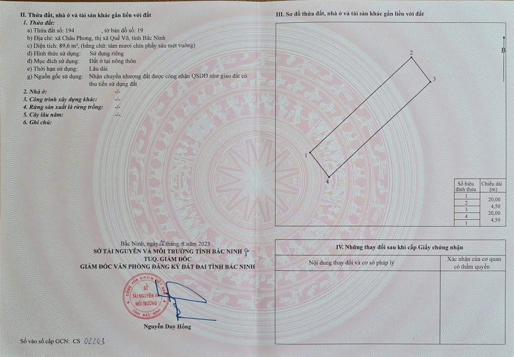 Đất nền Châu Phong, Quế Võ 90m² giá 800 triệu - Cơ hội đầu tư tuyệt vời!