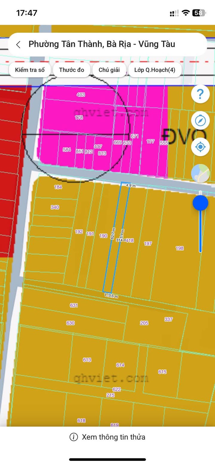 Đất nền Hắc Dịch Phú Mỹ 310m² giá 1.1 tỷ - Sổ hồng chính chủ!