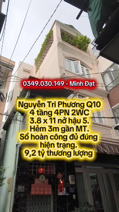 Nhà riêng Nguyễn Tri Phương Quận 10 44m² giá 9.2 tỷ - Sổ đỏ chính chủ, thương lượng ngay!