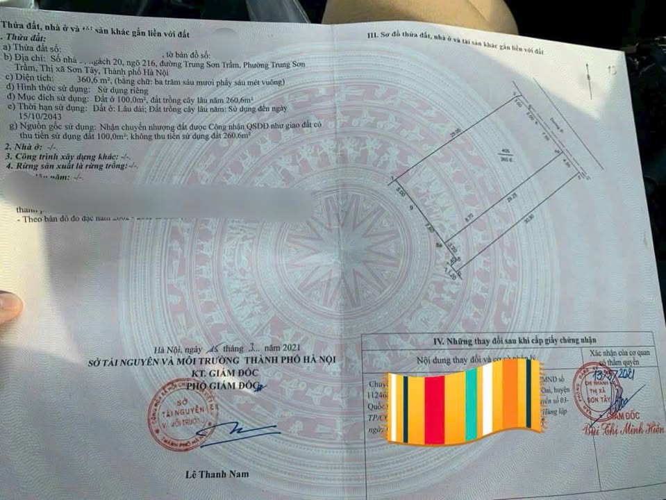 Đất nền Trung Sơn Trầm 360m² giá 6 tỷ - Đầu tư sinh lời hấp dẫn!