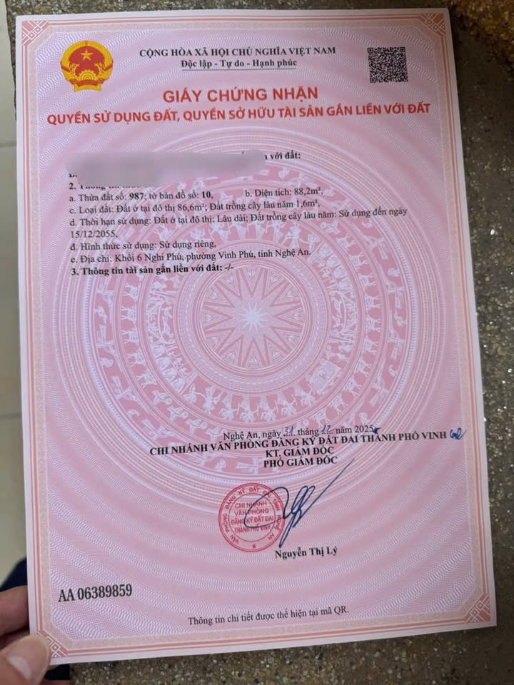 Đất nền đẹp Nghi Phú, TP Vinh 88.2m² giá 6.1 tỷ - Vị trí kinh doanh sầm uất!