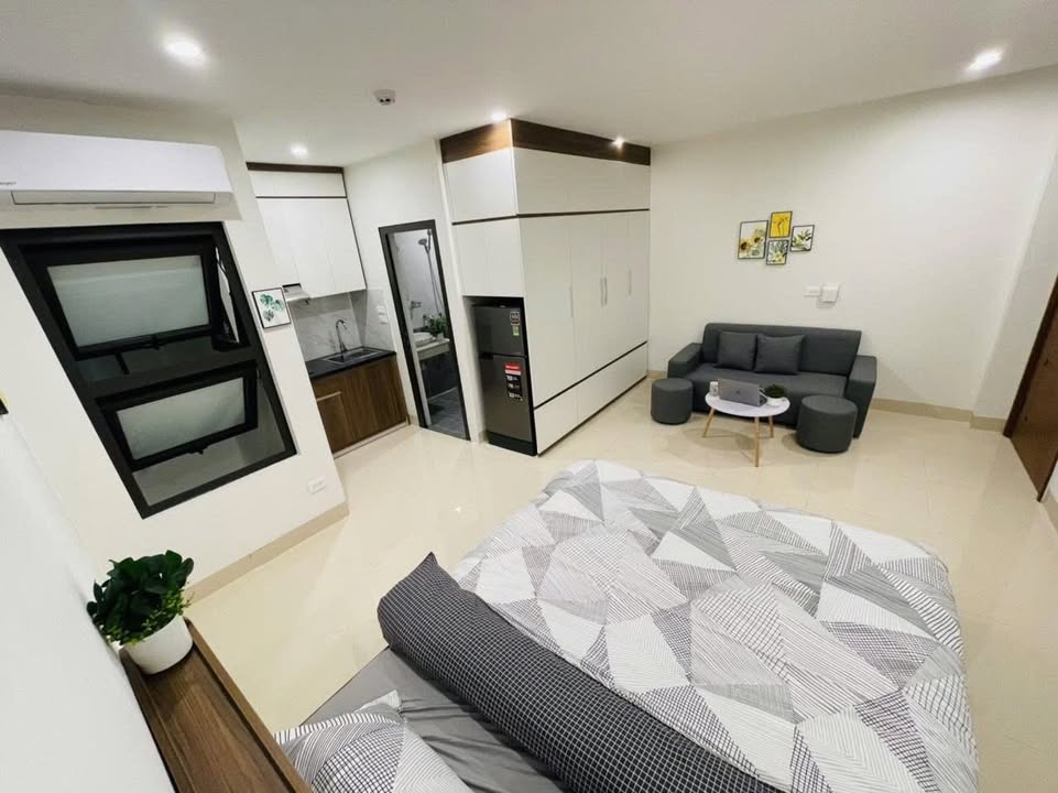 Cho thuê studio tại ngõ 93 Vũ Ngọc Phan, Đống Đa - Thiết kế hiện đại, an ninh 24/7!