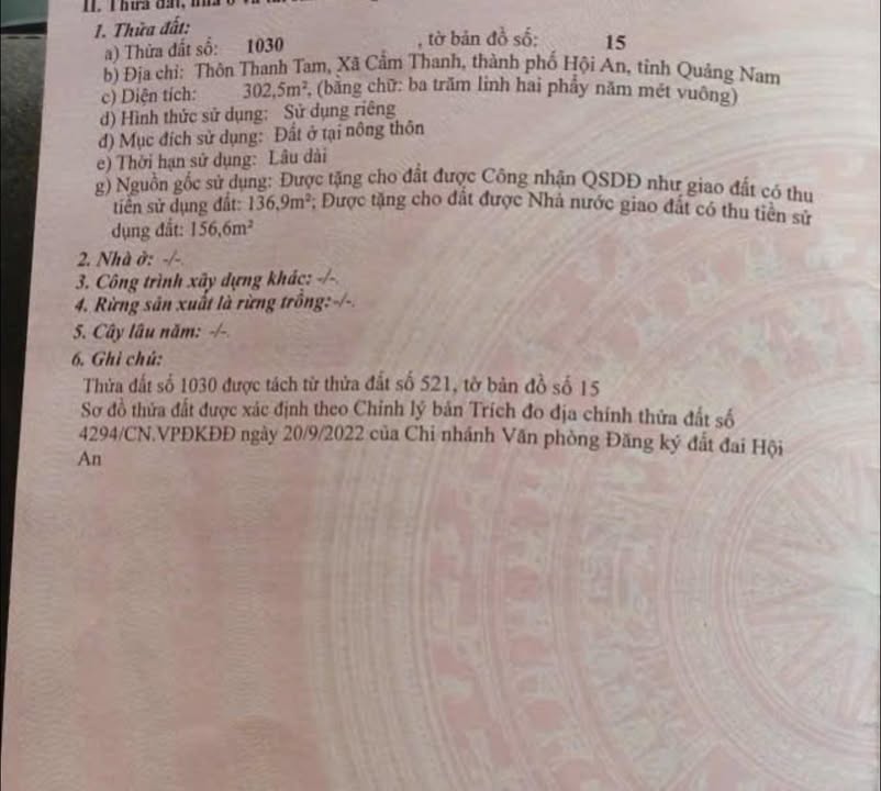 Đất Cẩm Thanh Hội An 302.5m² giá chỉ 6.xxx - Đầu tư sinh lời ngay!