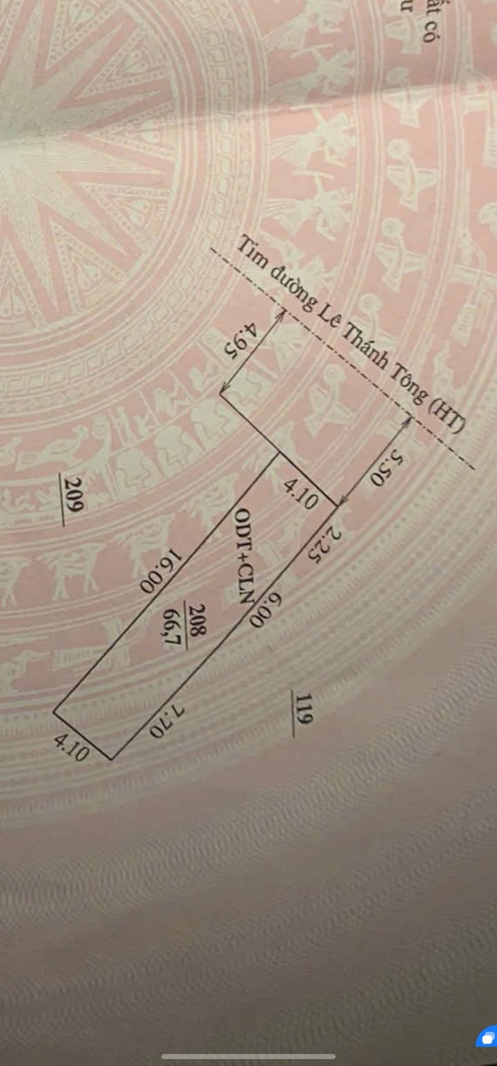 Đất mặt đường Lê Thánh Tông, P. Đông Vệ, 66.7m² giá 3 tỷ - Kinh doanh sầm uất!