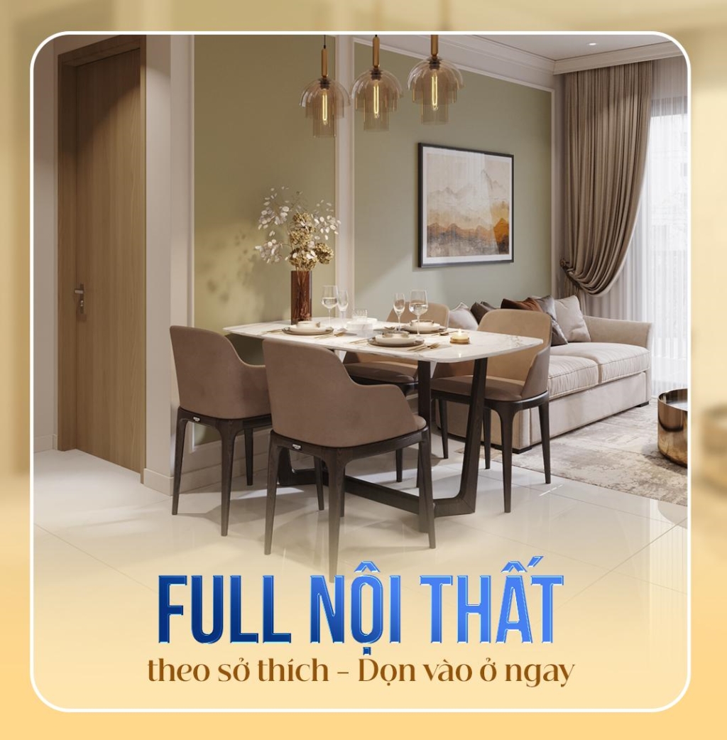 Căn hộ Ava Center Thủ Khoa Huân 72m² giá 2.7 tỷ - Bàn giao ngay full nội thất!