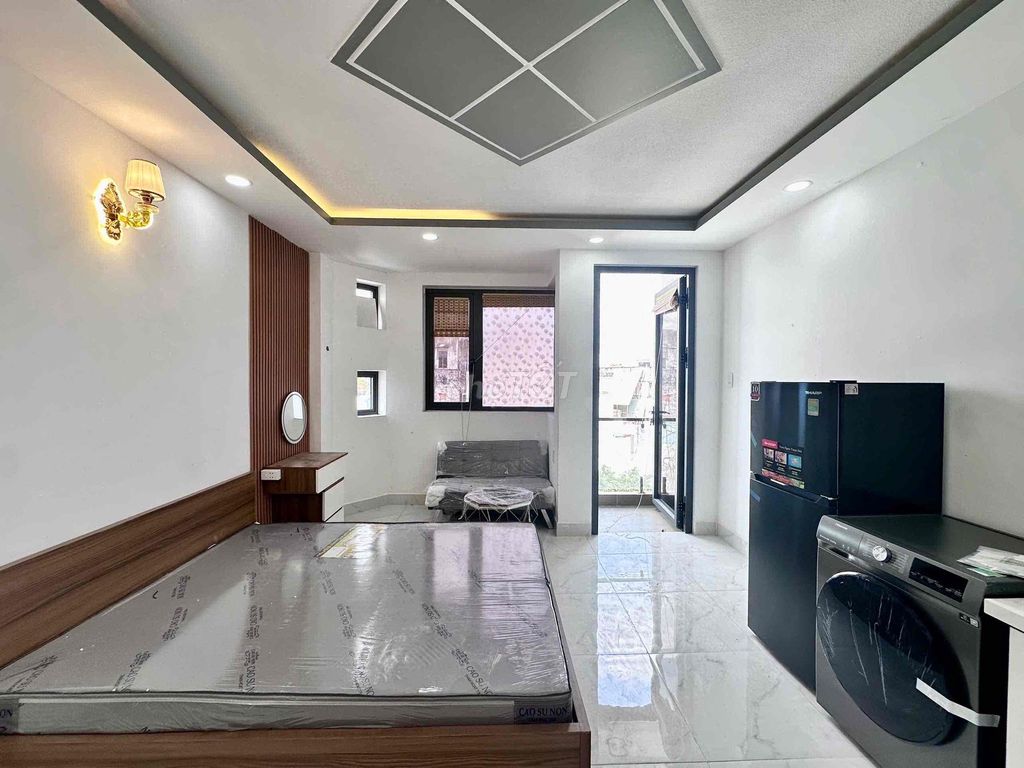 Căn hộ Studio Nơ Trang Long 35m² giá 8 triệu - Full nội thất mới 100%!