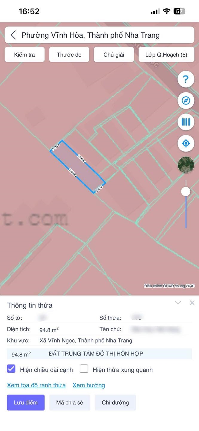 Bán đất hẻm ô tô đường Xuân Lạc - Vĩnh Ngọc 94.8m² giá 1.65 tỷ - Pháp lý sổ hồng lâu dài!