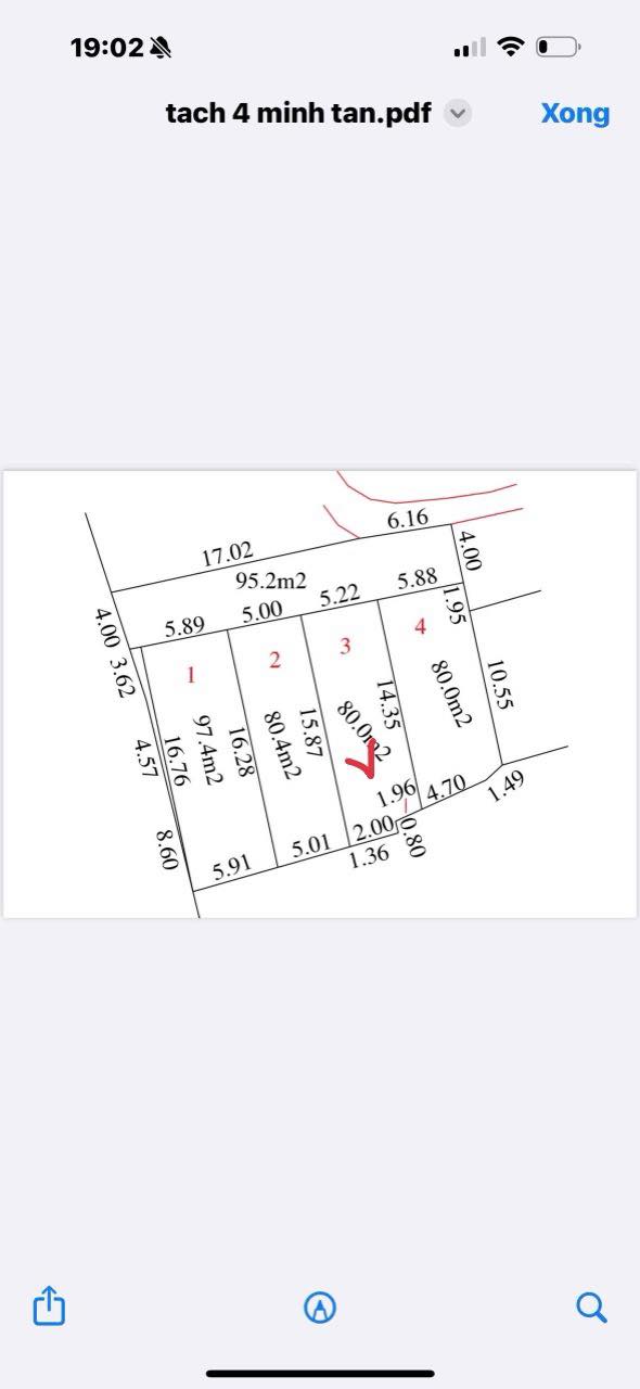 Đất nền Minh Tân, Phú Xuyên 80m² giá 1.7 tỷ - Ô tô vào tận nơi!