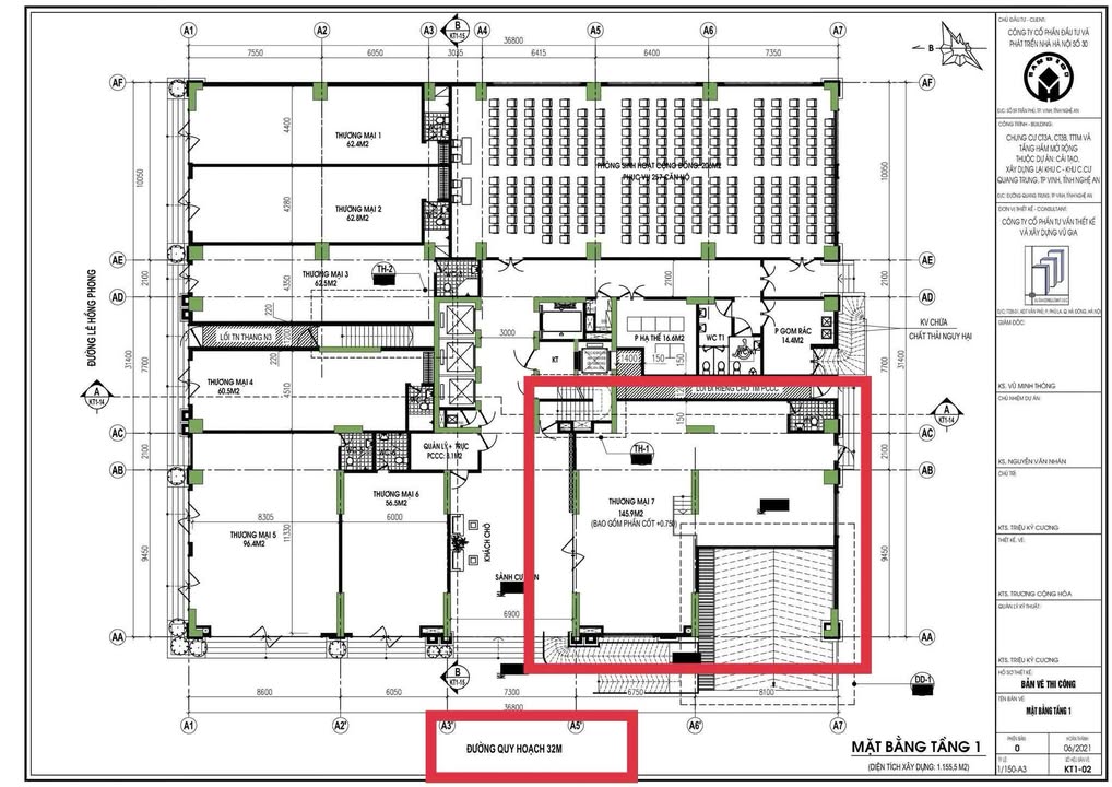 Shophouse tại Handico CT3A Quang Trung 145.9m² - Vị trí đắc địa cho kinh doanh!
