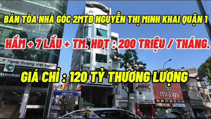 Bán Tòa Nhà Mặt Tiền Nguyễn Thị Minh Khai Quận 1 - Diện Tích 130m² - Giá Chỉ 120 Tỷ