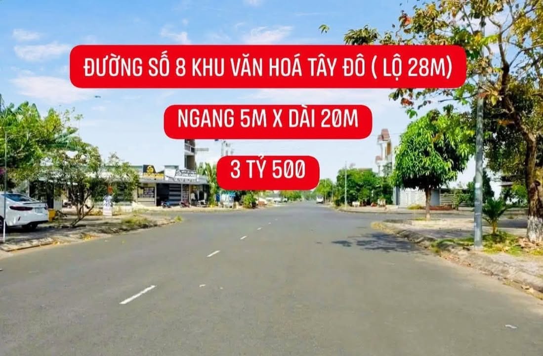 Đất nền 100m² tại Trung Tâm Văn Hóa Tây Đô, Cái Răng - Hướng Đông Bắc, giá 3.5 tỷ!