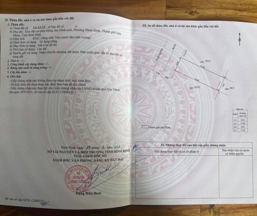 Đất nền Nhơn Bình, Quy Nhơn 85m² giá 2.48 tỷ - Vị trí đắc địa gần chợ Dinh!