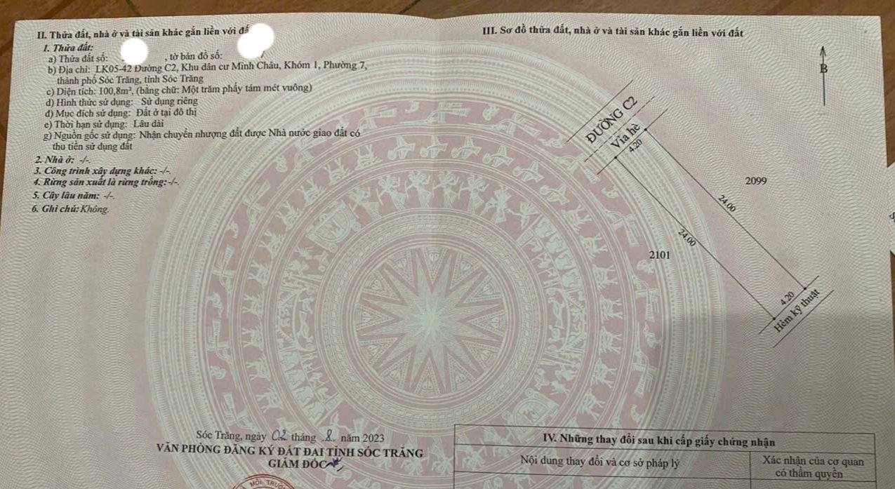 Đất nền KDC Minh Châu, đường C2, 100m² giá 950 triệu - Đầu tư sinh lời ngay!