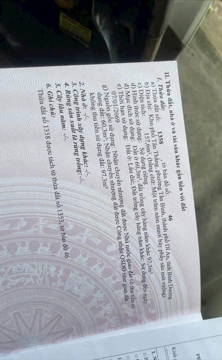 Đất nền Dĩ An 157.6m² giá 6.5 tỷ - Vị trí cực đẹp cho kinh doanh