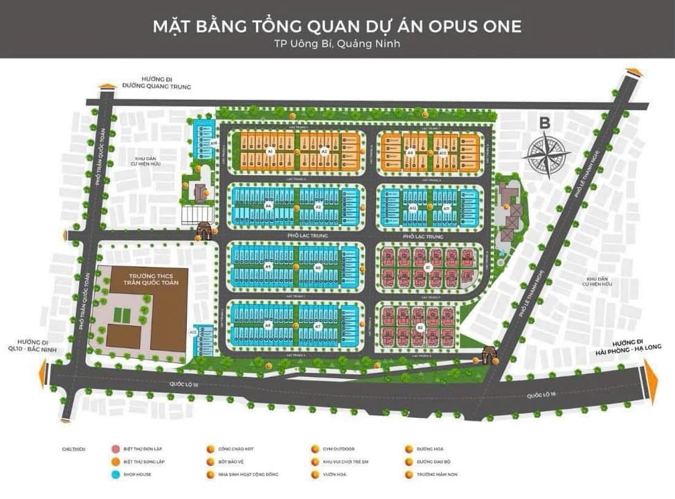 Đất nền dự án Opus One Uông Bí 95m² - Mặt tiền 5m, đầu tư sinh lời!