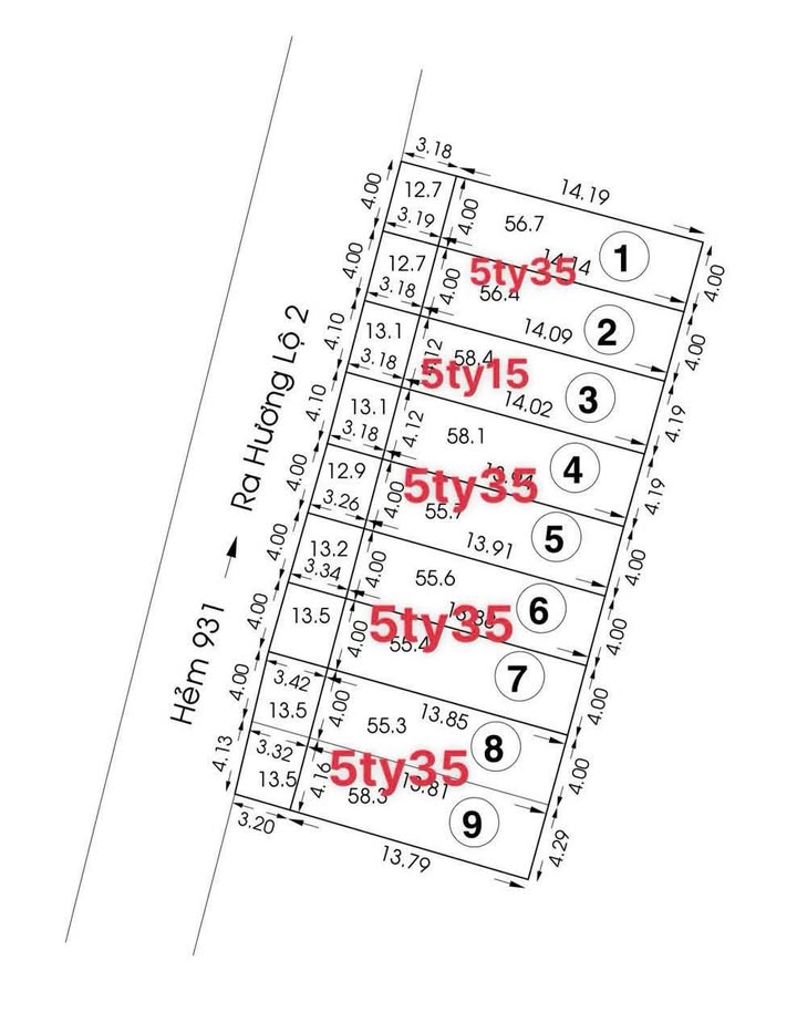 Bán đất hẻm 931 Hương Lộ 2, quận Bình Tân, 72m² - Sổ hồng chính chủ, giá tốt!
